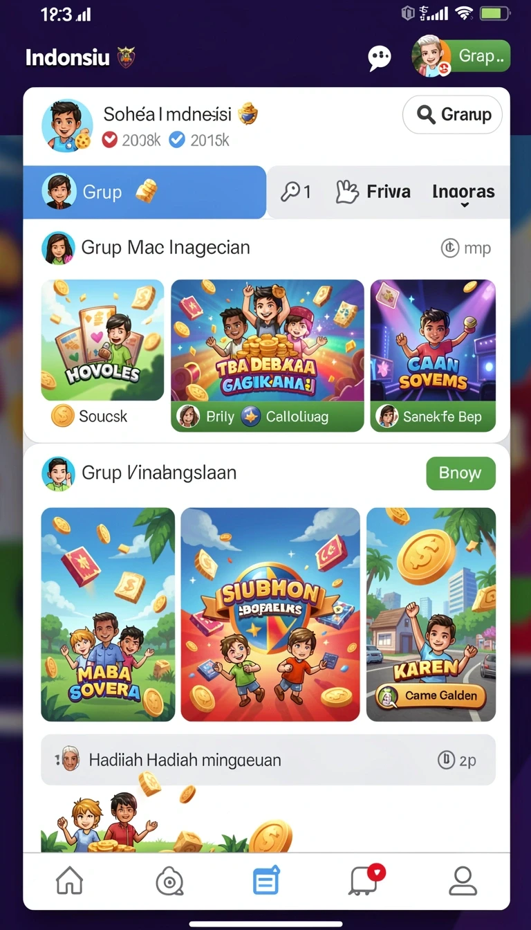Beragam pilihan permainan menarik dalam aplikasi Cara Download dan Instal langit99 di Android.