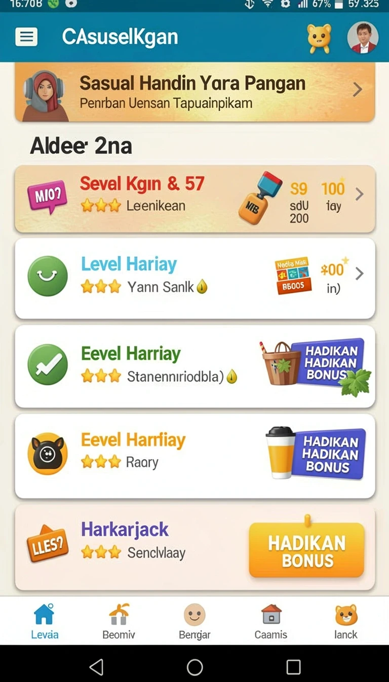 Beragam pilihan permainan menarik dalam aplikasi Download Aplikasi bima11 Terbaru untuk HP Android.